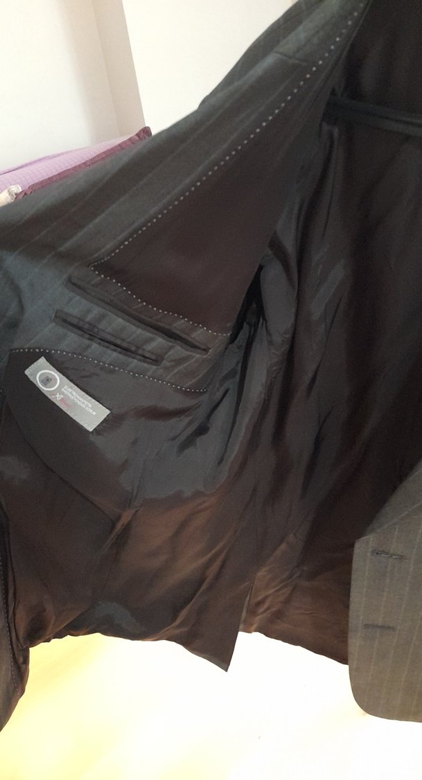 Siyah Düğmeli Erkek Ofis Takım Elbise Ceket - Görsel 3