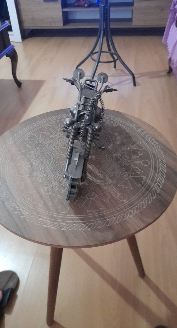 Gri Metal Motosiklet Modeli - Görsel 2