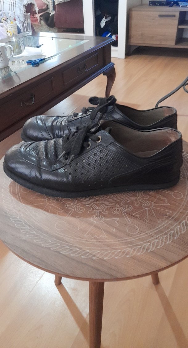 Siyah Goth Tarzı Erkek Bağcık - Görsel 2