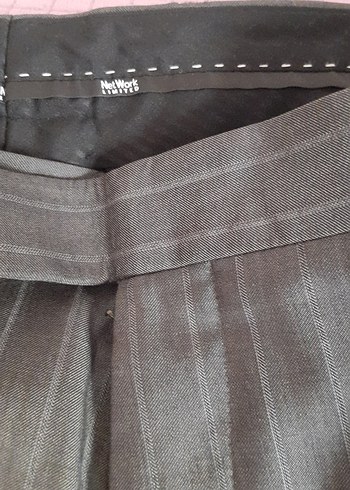 Gri Pilili Erkek Ofis Pantolonu - Görsel 2