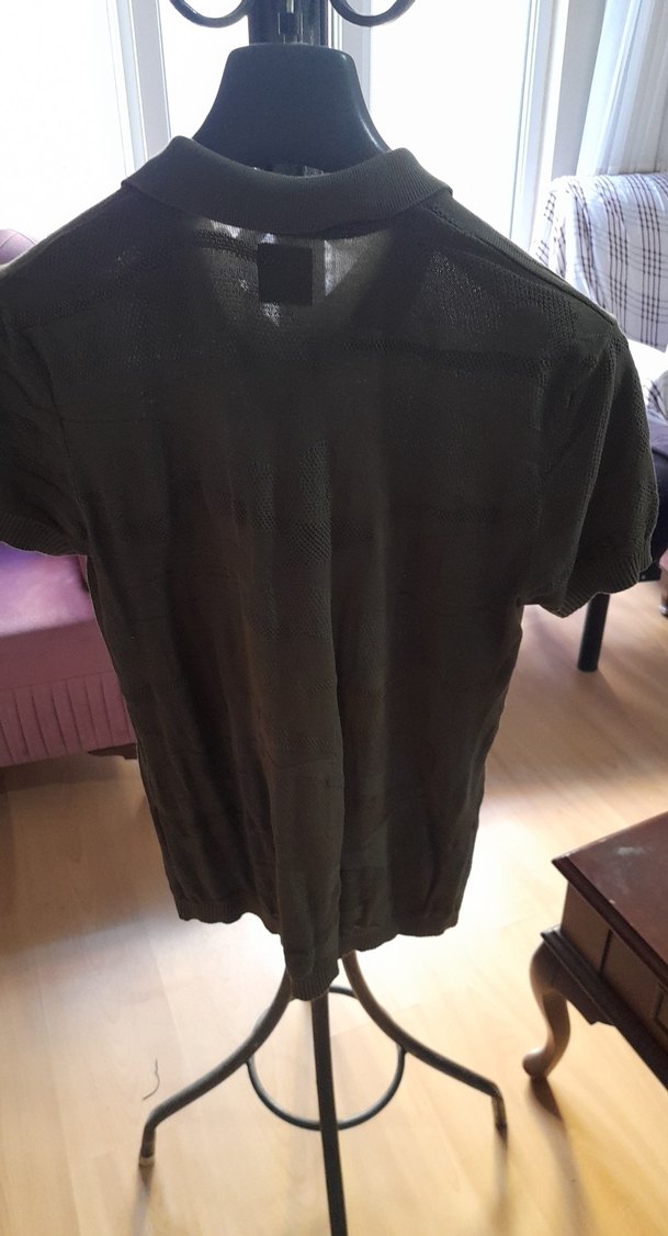 Kahverengi Erkek Polo Yaka Tişört - Görsel 2