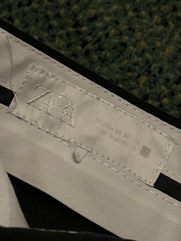 Dikiş Detaylı siyah kumaş Pantolon zara vintage y2k düşük bel - Görsel 5