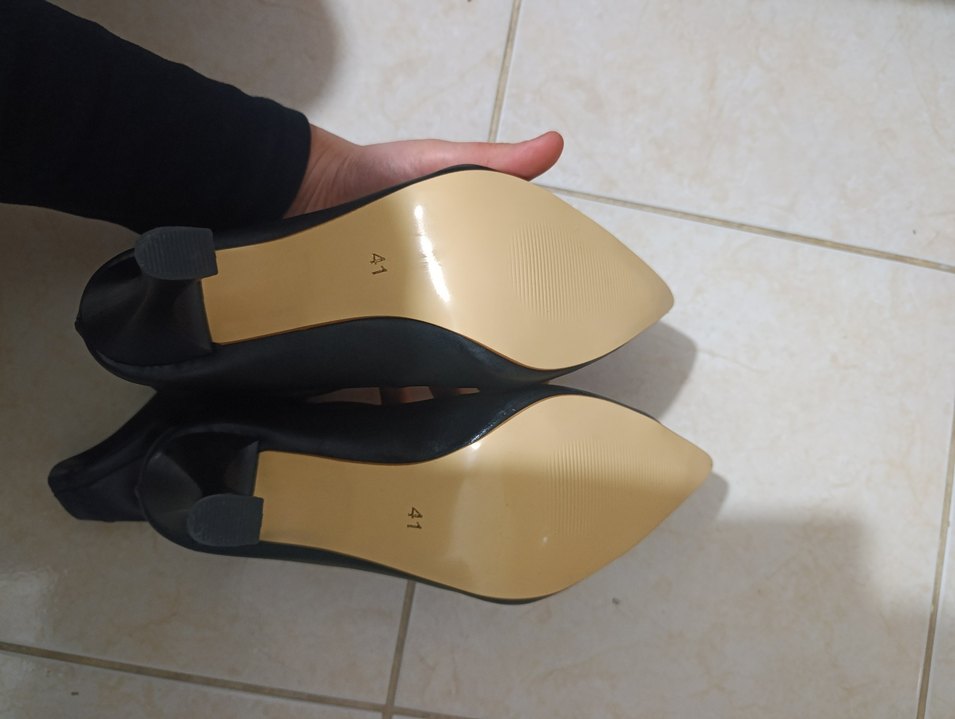 Siyah Cilt Orta Topuklu (8 cm) Deri Stiletto Streç Bot - Görsel 3