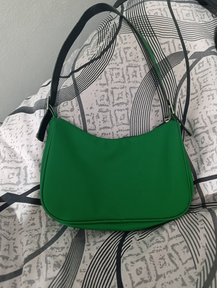 Koyu Yeşil Kadın Omuz Çantası - Görsel 2
