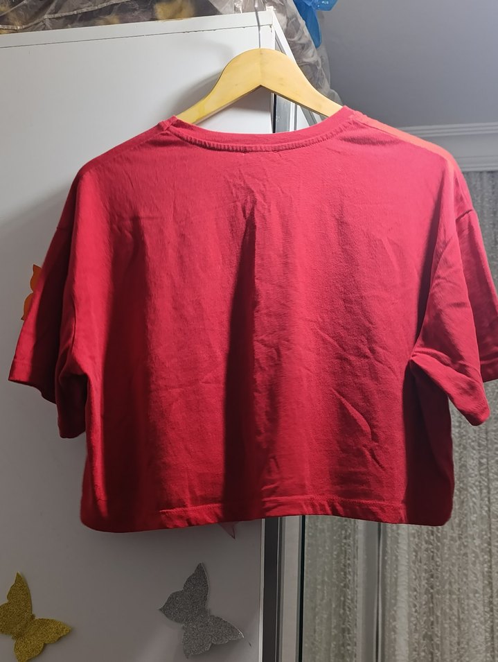 Kırmızı San Francisco Baskılı Tişört - Görsel 2