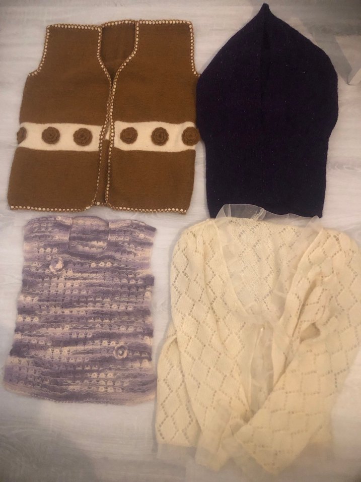 Siyah Örgü Bohem Kadın Şal - Görsel 4