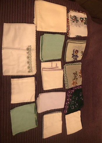 Nakışlı Erkek Mendilleri - Çok Renkli Bohem Stili - Görsel 3