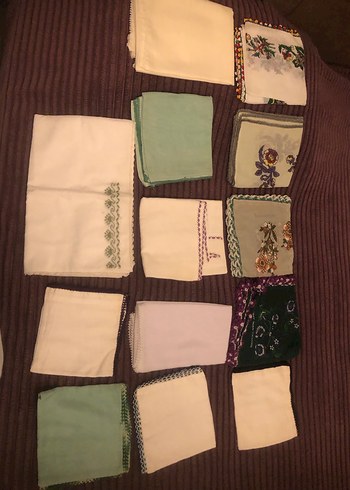 Nakışlı Erkek Mendilleri - Çok Renkli Bohem Stili - Görsel 2