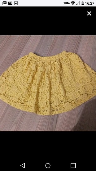 zara sarı etek