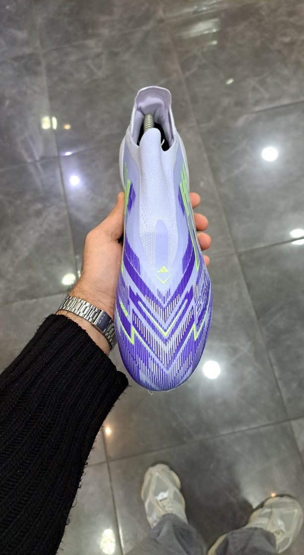 Erkek Mor Elastik Modern Futbol Ayakkabısı - Görsel 4