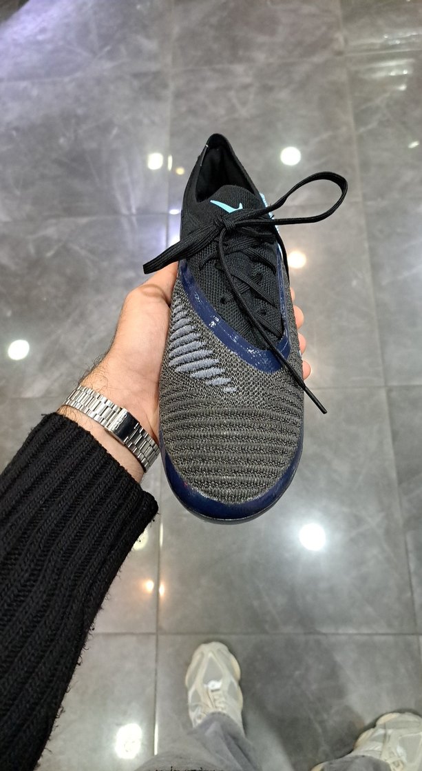 Nike Erkek Futbol Ayakkabısı, Bağcıklı, Lacivert - Görsel 4