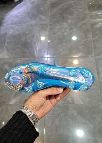 Erkek Mavi Bağcıklı Futbol Ayakkabısı - Görsel 5