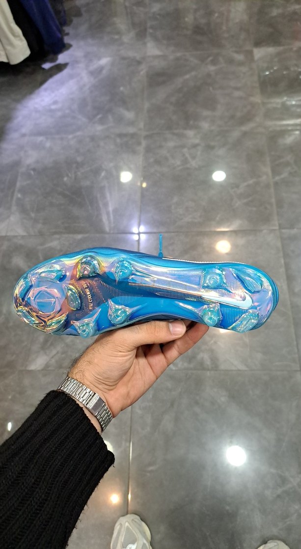 Erkek Mavi Bağcıklı Futbol Ayakkabısı - Görsel 5