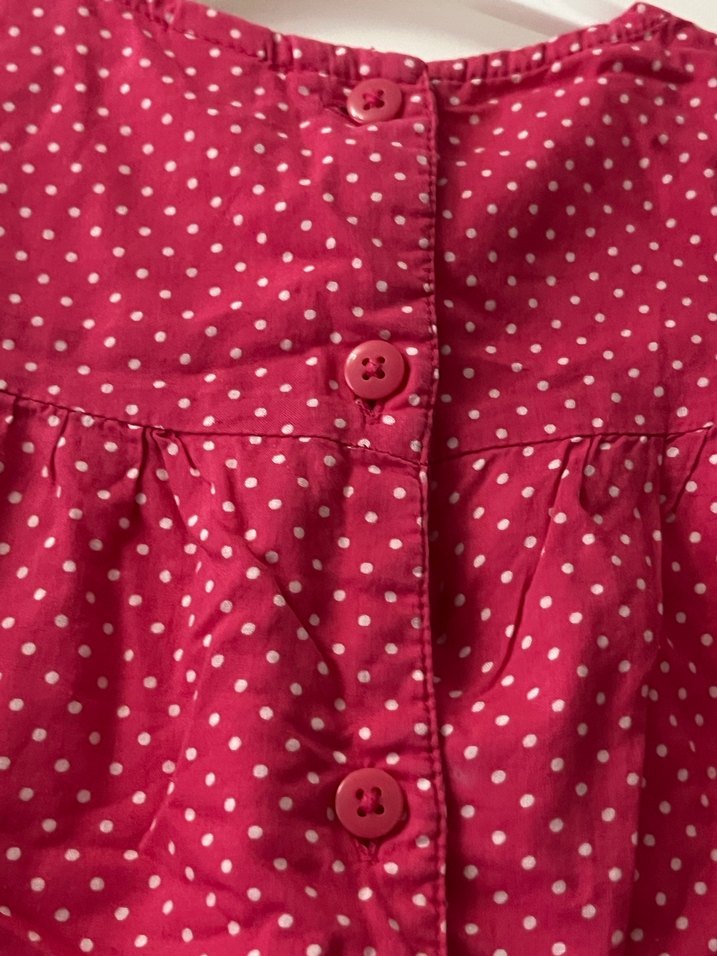 Kolsuz sırt Düğmeli Kız Çocuk Elbise - Görsel 4