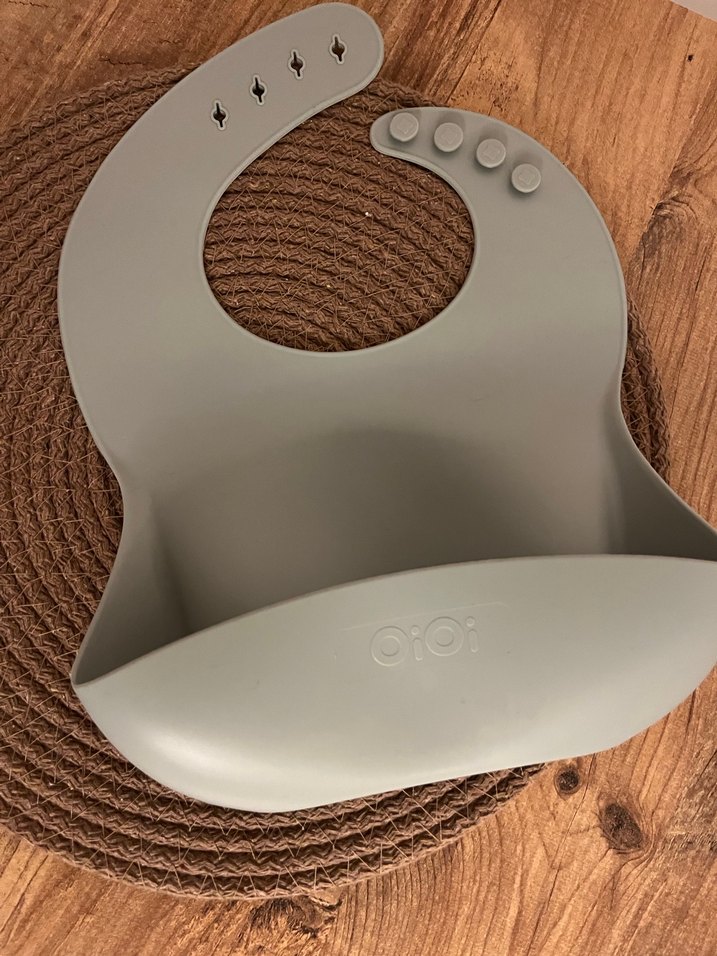 Oioi yeşil- Bebek Önlüğü Silikon - Görsel 4