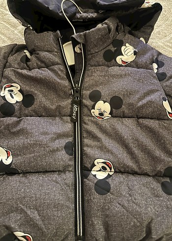 Kapüşonlu Koyu Gri unisex Çocuk Mont - Görsel 2