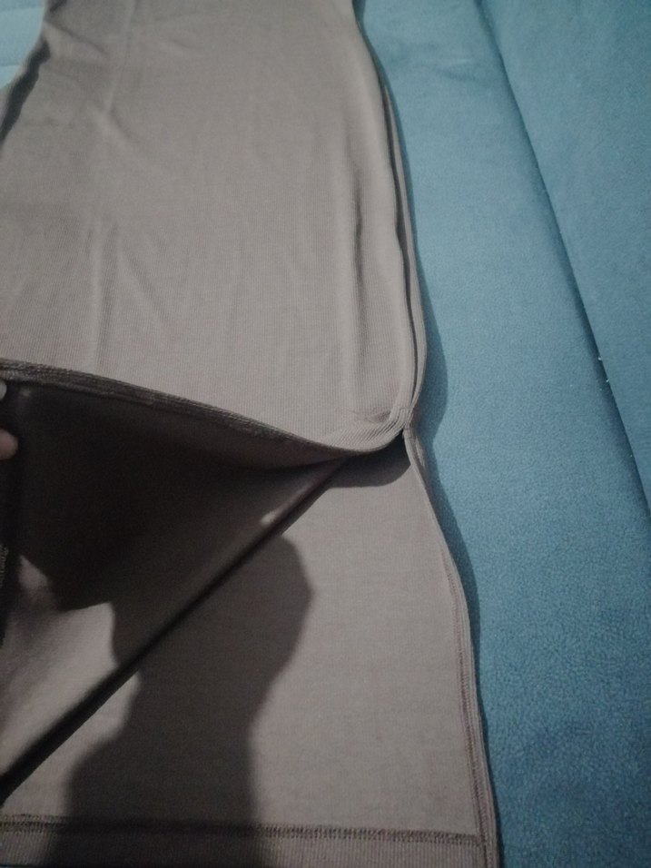 Kadın Kahverengi Uzun Kolsuz Elbise - Görsel 3