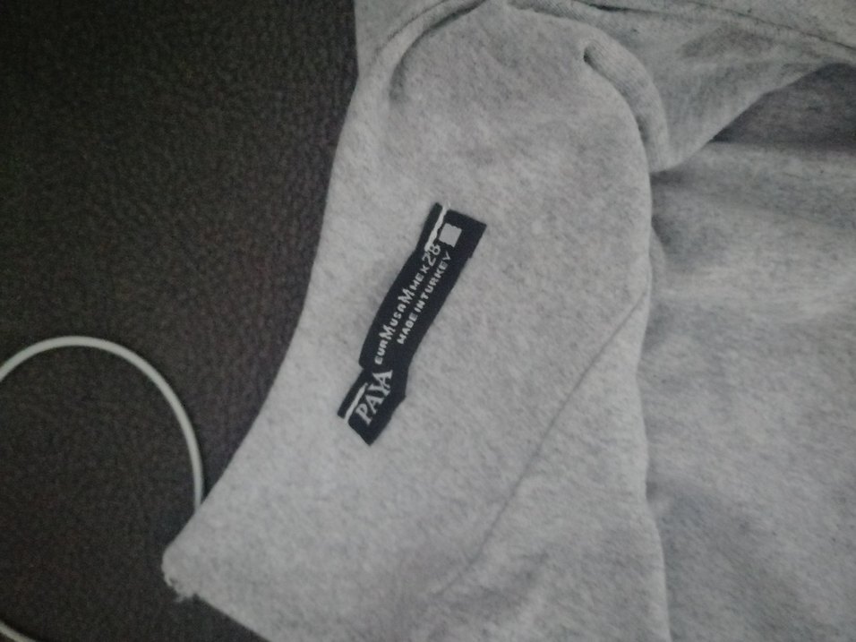 Gri uzun elbise sırt detaylı - Görsel 2