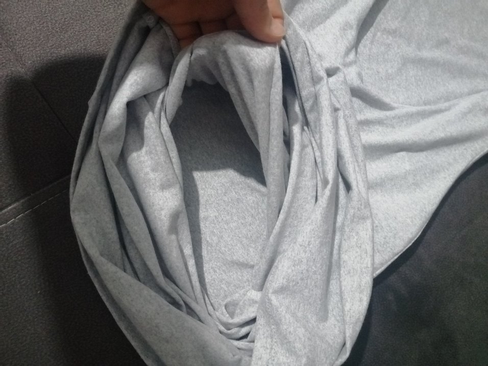 Gri uzun elbise sırt detaylı - Görsel 4