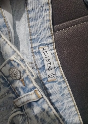 Maxi boy yırtmaçlı yandan, kot etek - Görsel 3