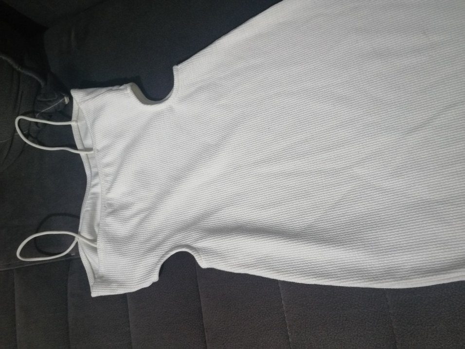 Beyaz mini elbise - Görsel 2