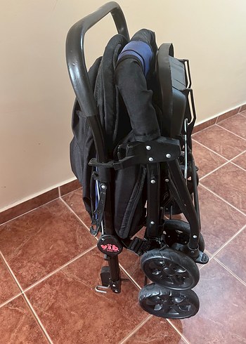 Siyah Bebek Arabası Katlanabilir Model - Görsel 6