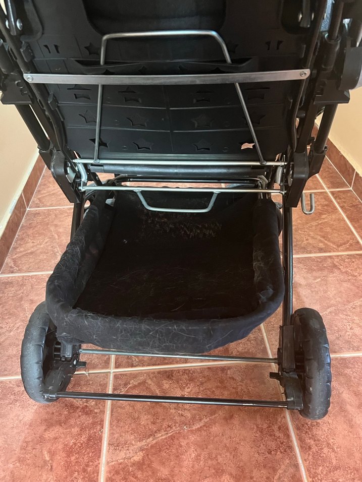 Siyah Bebek Arabası Katlanabilir Model - Görsel 4