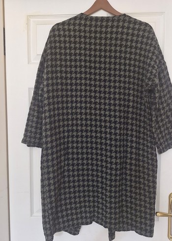 Yeşil siyah Yün Kadın Hırka - Görsel 2