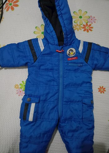 Fermuarlı Koyu Mavi Erkek Bebek Tulum mont - Görsel 3