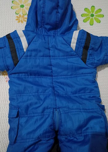 Fermuarlı Koyu Mavi Erkek Bebek Tulum mont - Görsel 2