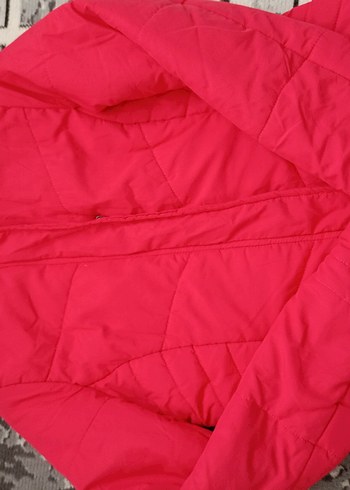 fuşya Düğmeli Kadın Mont - Görsel 4