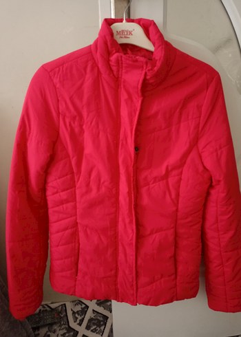 fuşya Düğmeli Kadın Mont - Görsel 9