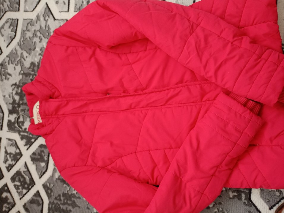 fuşya Düğmeli Kadın Mont - Görsel 4