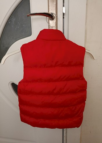 Kırmızı kız Çocuk Fermuarlı kışlık Yelek - Görsel 3