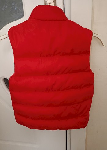 Kırmızı kız Çocuk Fermuarlı kışlık Yelek - Görsel 2