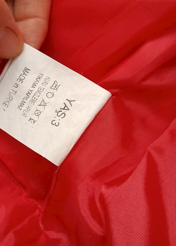 Kırmızı kız Çocuk Fermuarlı kışlık Yelek - Görsel 7