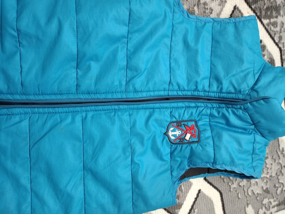 Erkek Çocuk Mavi Fermuarlı Yelek - Görsel 5