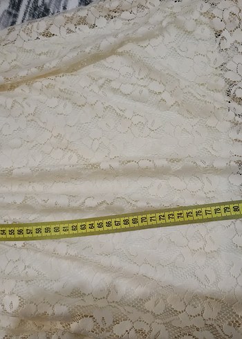 Dantel Detaylı Bej Bohem Midi Elbise - Görsel 3