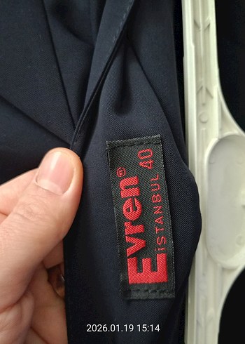 Kadın Lacivert Uzun Kemerli Etek - Görsel 7