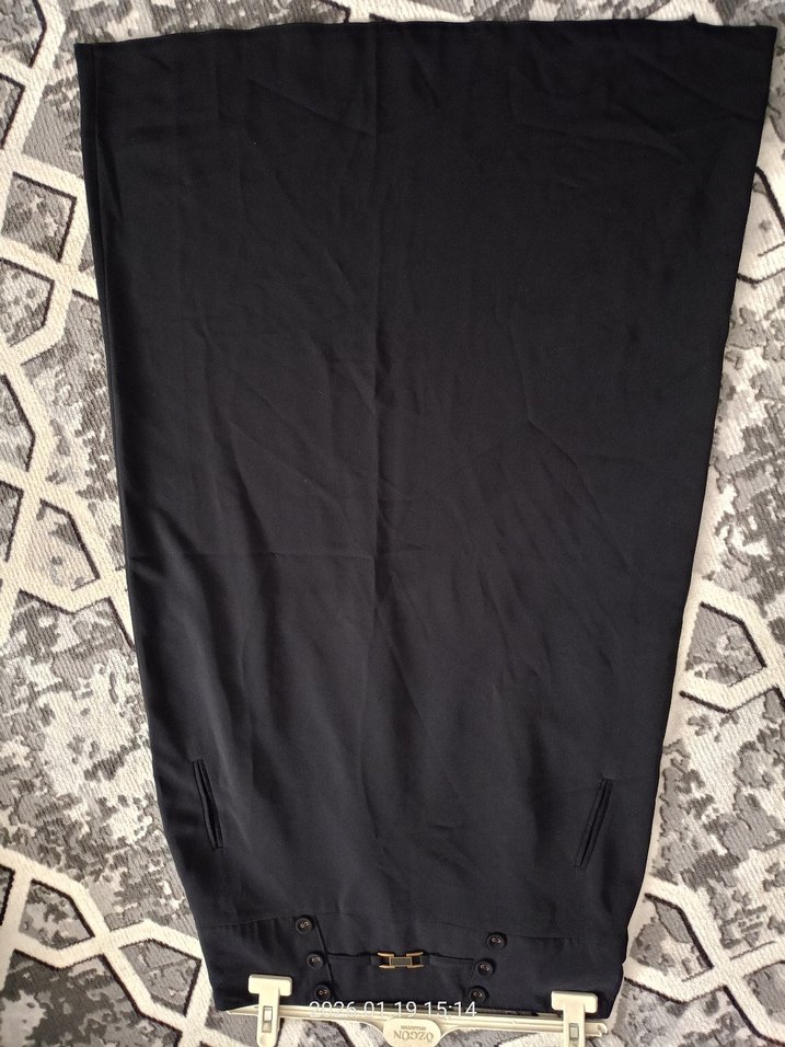 Kadın Lacivert Uzun Kemerli Etek - Görsel 5