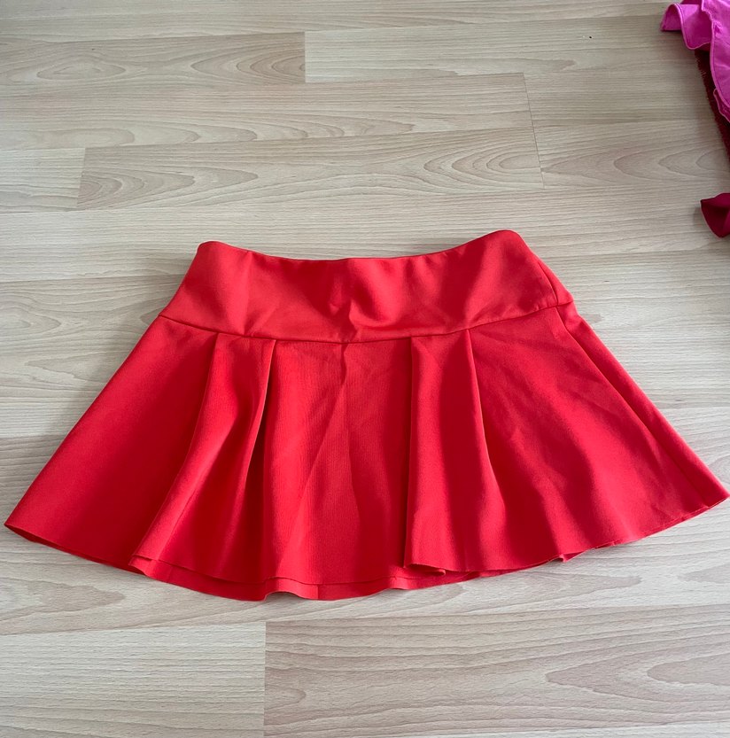 MANGO kırmızı mini etek - Görsel 2