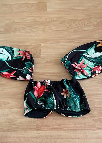 Çiçek Desenli Bohem Mini üst - Görsel 2