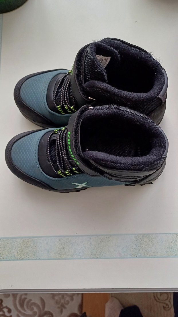 Erkek cocuk  Yeşil Yılan Desenli Biker Bot - Görsel 2