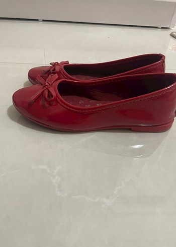 Kız Çocuk Kırmızı Fiyonklu Babet - Görsel 2