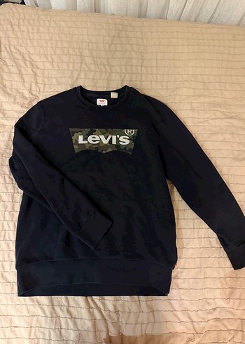 Levis Levi S Siyah Unisex Camo Print Sweatshirt