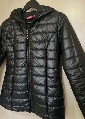 Kadın Siyah Kışlık Mont - Görsel 2