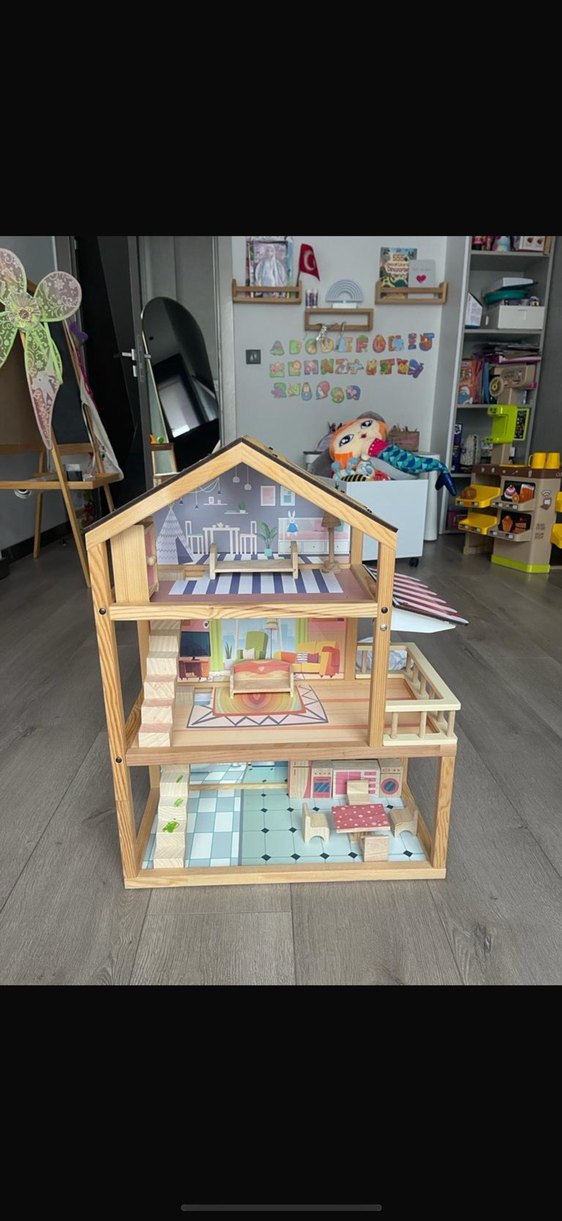 Gri Çocuk Rafı ve Oyun Alanı - Görsel 2