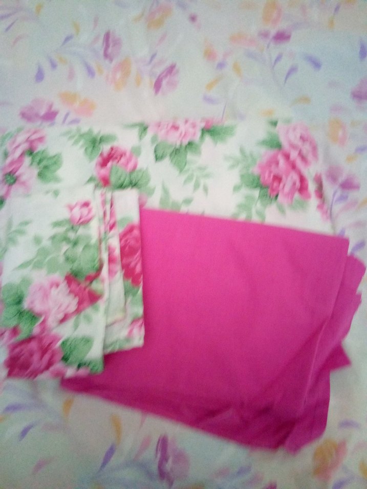 Pembe Çiçek Desenli Nevresim ve Çarşaf Seti - Görsel 2