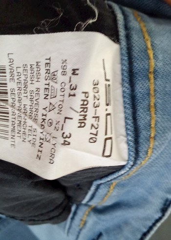 30 Beden Gri Erkek Denim Jean Pantolon