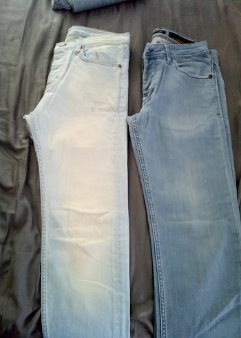 Gri Erkek Denim Jean Pantolon